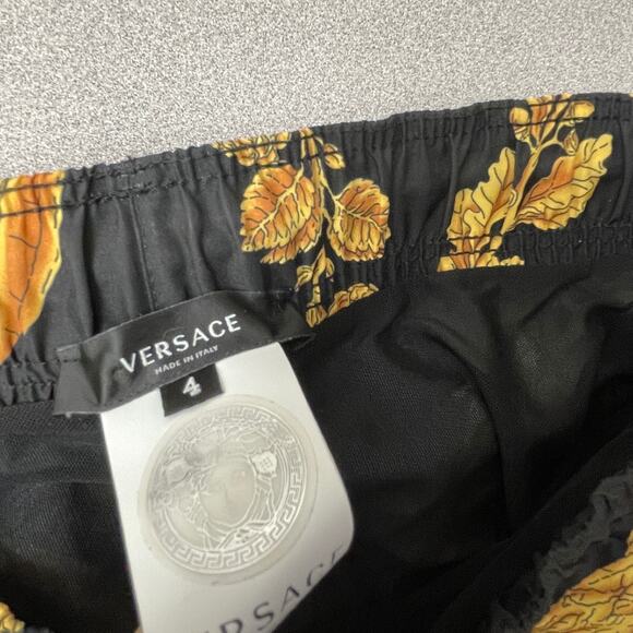 Versace Black and Gold Swim Trunks - Picture 10 of 11